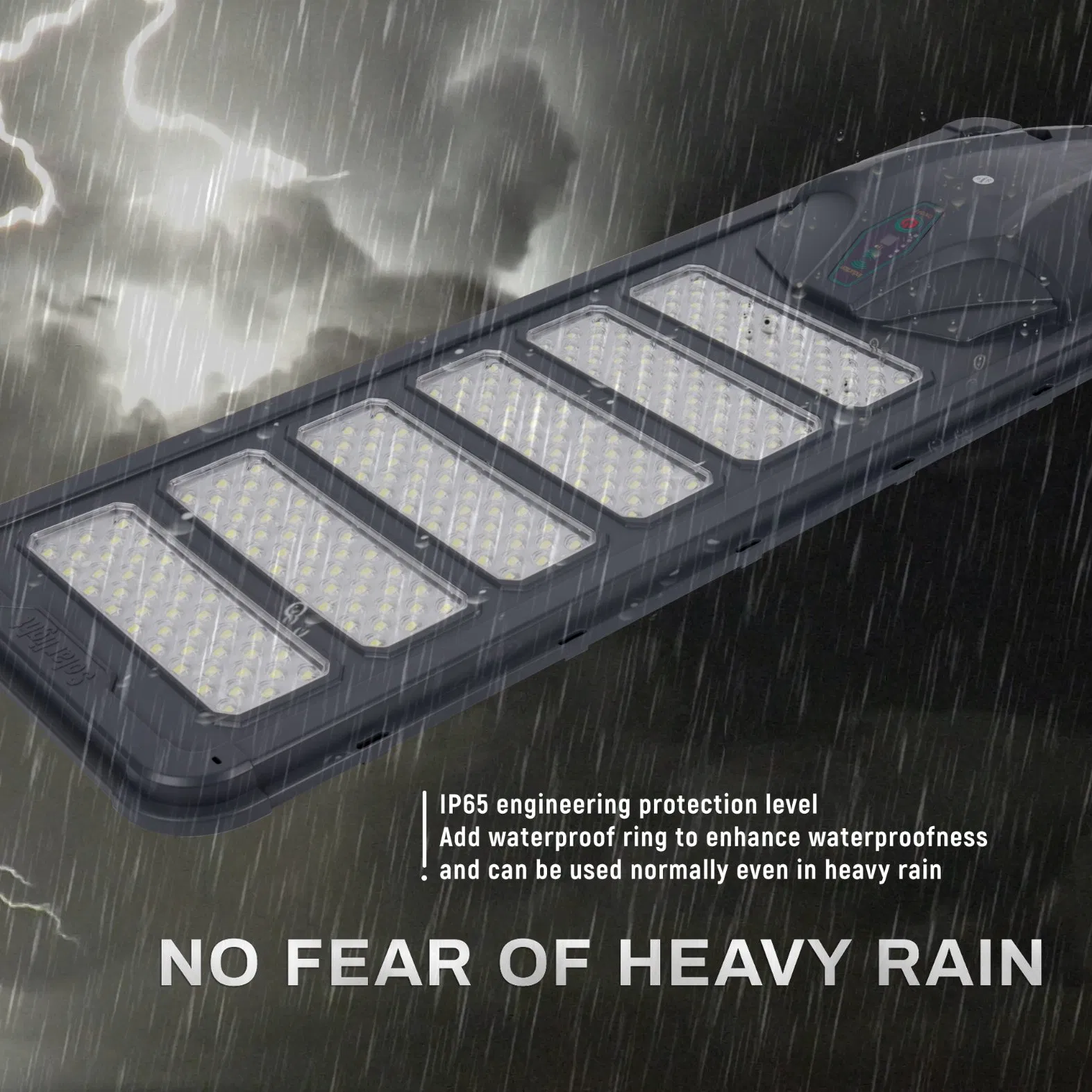 Factory Direct Waterproof IP65 Streetlight Outdoor Die-Casting Aluminium 300W 400W 500W Integrated All in One LED Solar Road Lamp Lamp