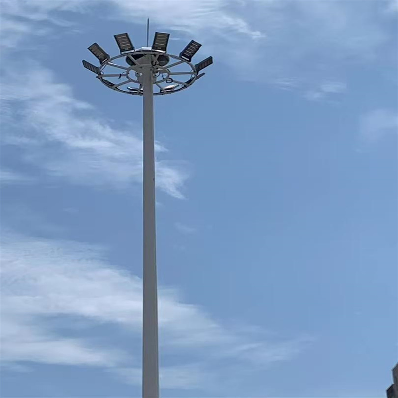 30m Stadium High Mast Light Pole Tower with Lifting System