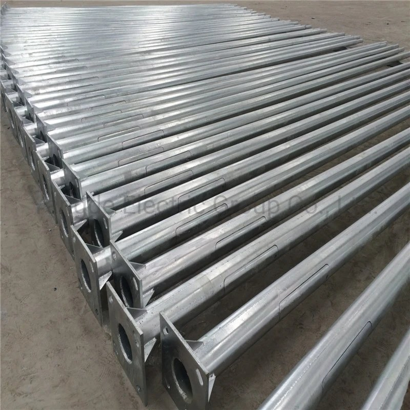 Outdoor Single Double Arm 6-12m Hot-DIP Galvanized Lighting Post Street Lighting Pole