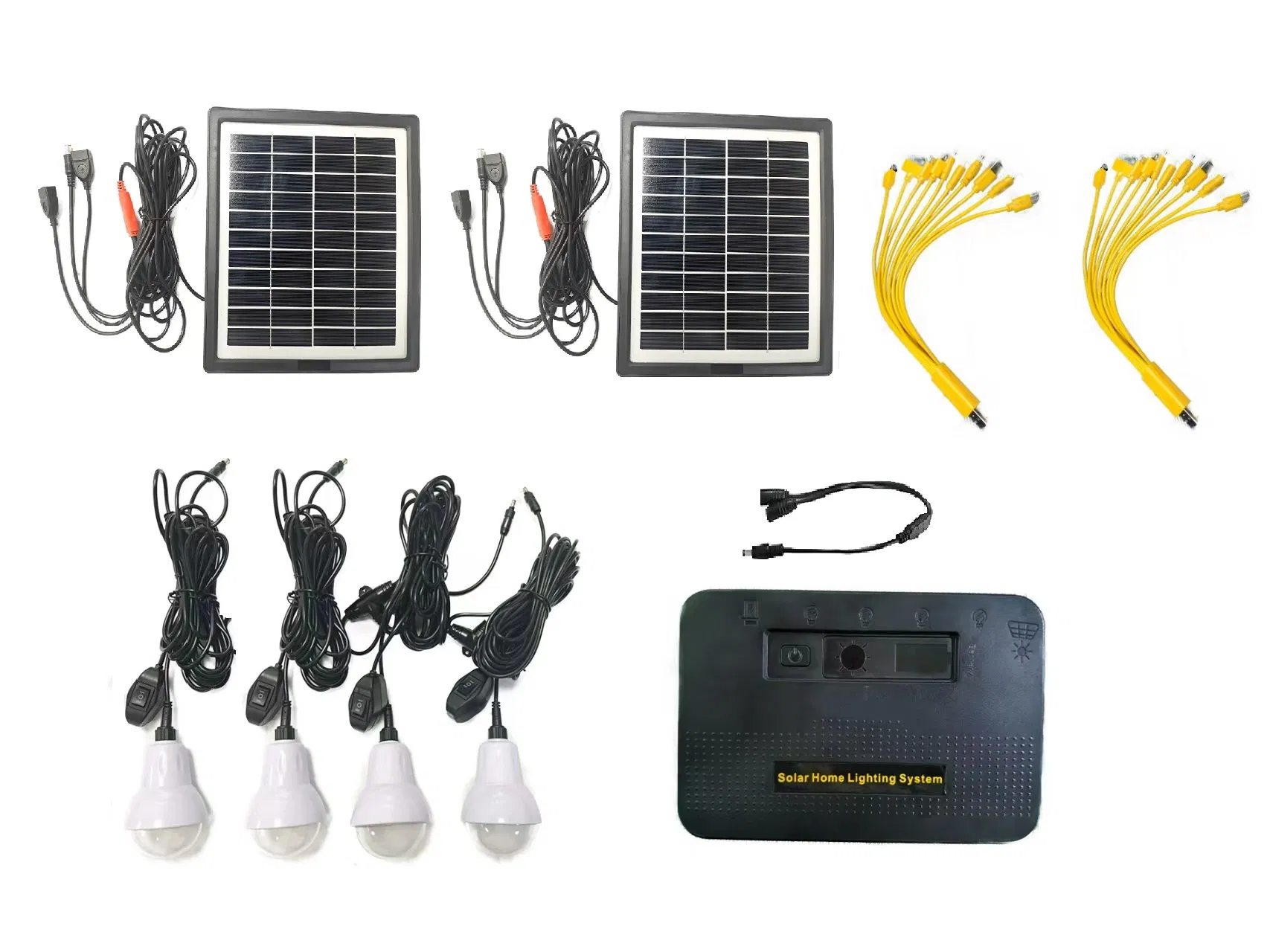High Quality Solar Home System OEM/ODM/SKD with 4 LED Bulbs