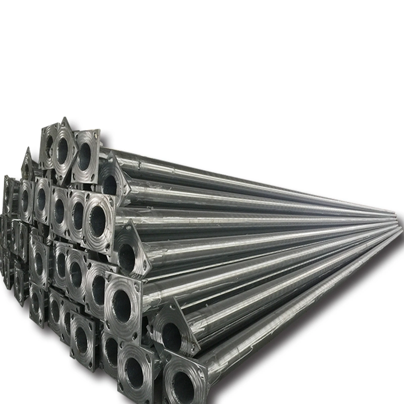 Hepu Solar/LED/ High/Mast Street Light/Lighting/Lamp Round/Conical Polygonal Octagon Q235/345 Hot/DIP/Galvanized Steel Pole