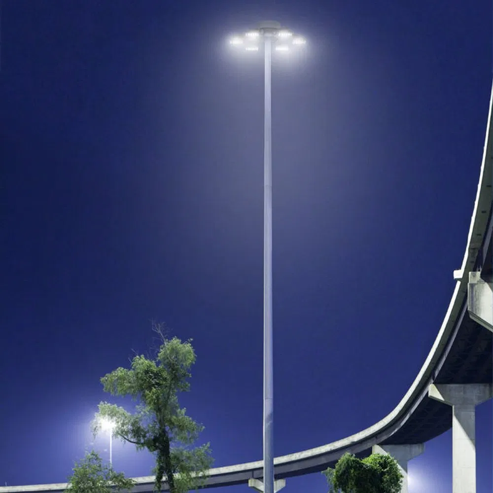 Solar/LED/ High/Mast Light/Lighting/Lamp Round/Conical Polygonal Octagon Q235/345 Hot/DIP/Galvanized Steel Street Light Pole