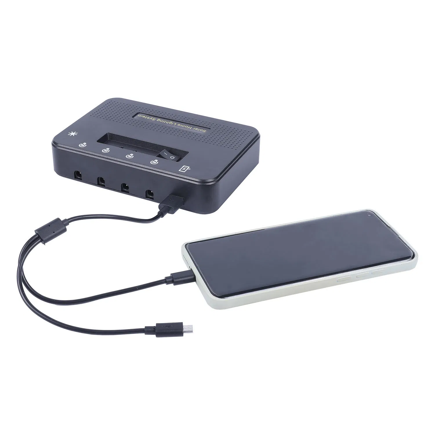 Portable Solar Home Lighting System with 3LED Lights Mobile Phone Chargers