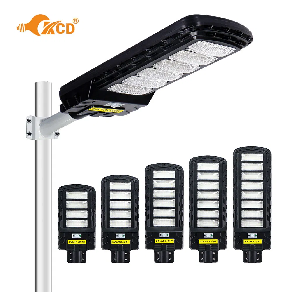ABS Plastic IP65 Waterproof Outdoor Double 50W All in One LED Solar Street Light