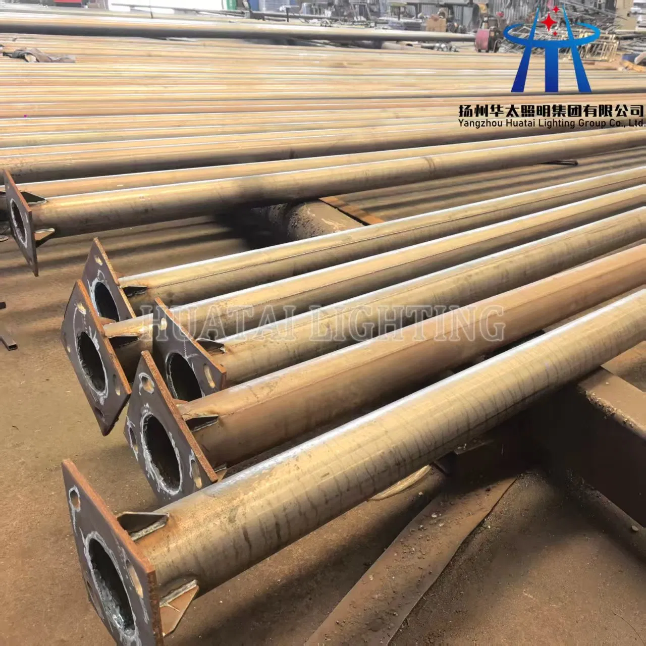 Cheap Hot DIP Galvanized Steel Outdoor Lamp Poles for Street Road Country Lighting