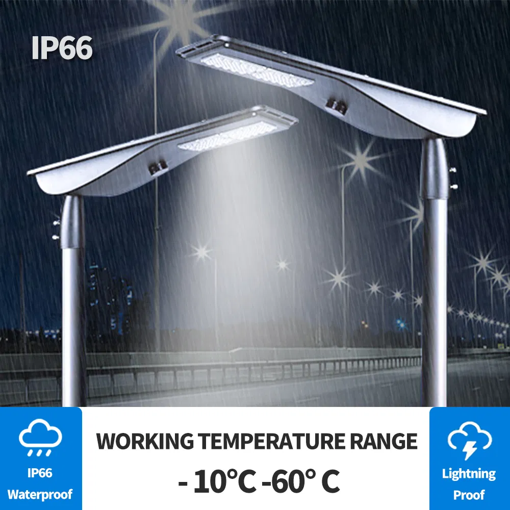 Solar Street LED Luminaire Outdoor IP66 Waterproof 3000lm 192 LED Solar Street Light with Motion Sensor Dusk to Dawn for Road Side Stadium
