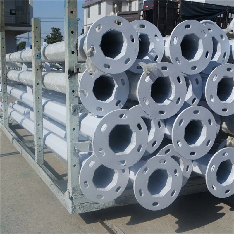 Hepu Solar/LED/ High/Mast Street Light/Lighting/Lamp Round/Conical Polygonal Octagon Q235/345 Hot/DIP/Galvanized Steel Pole