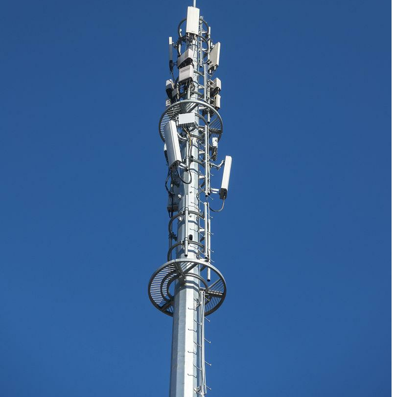 China 6m 8m 10m 12m Galvanized Steel Monopole Telecom Cell Truss Tower for Power Transmission or Telecommunication Price for Sale