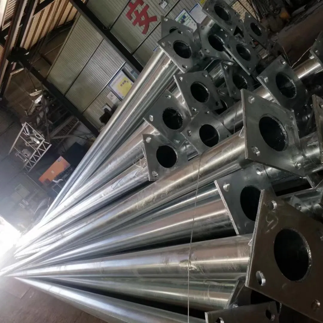 Hot DIP Galvanized Street Light Pole for Exterior Lighting Fixture