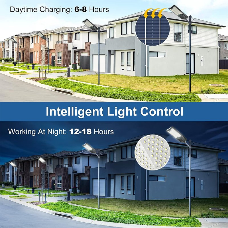 High Brightness IP65 Outdoor Waterproof Integrated All-in-One Solar LED Street Lamp 50W-1000W for Road Use