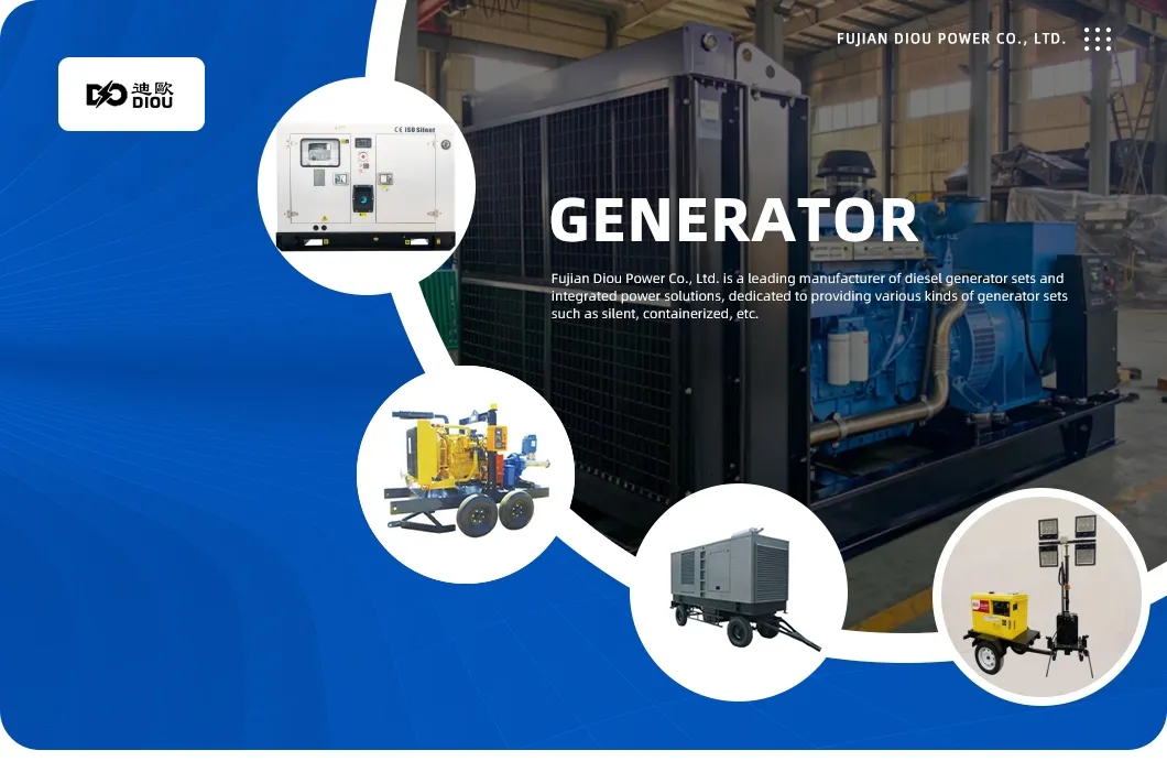 Silent Diesel Generator Lighting Tower