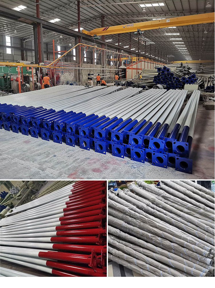 Hot DIP Galvanized Street Light Pole for Exterior Lighting Fixture