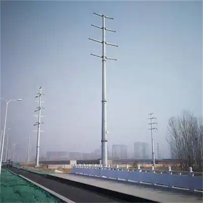 Hot DIP Galvanized 12 Meters Street Lighting Pole Single Arm Street Lamp Pole