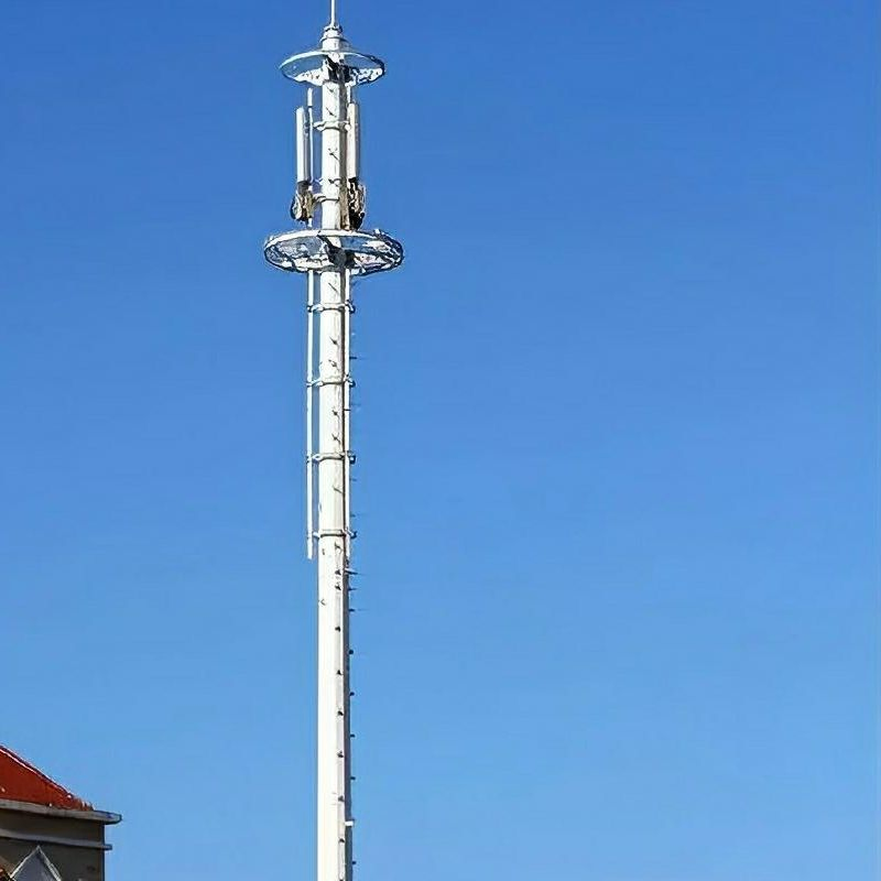 China 6m 8m 10m 12m Galvanized Steel Monopole Telecom Cell Truss Tower for Power Transmission or Telecommunication Price for Sale