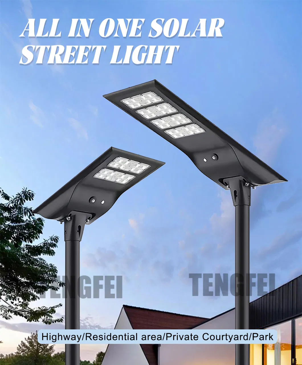 Integrated LED Solar Street Lamp