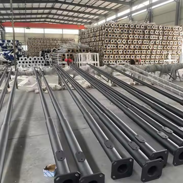 Cast Iron Hot DIP Galvanized Steel Pole 3m 4m 5m 6m 7m 8m 9m 10m 12m Outdoor Lamp Street Light Pole Street Lighting Poles