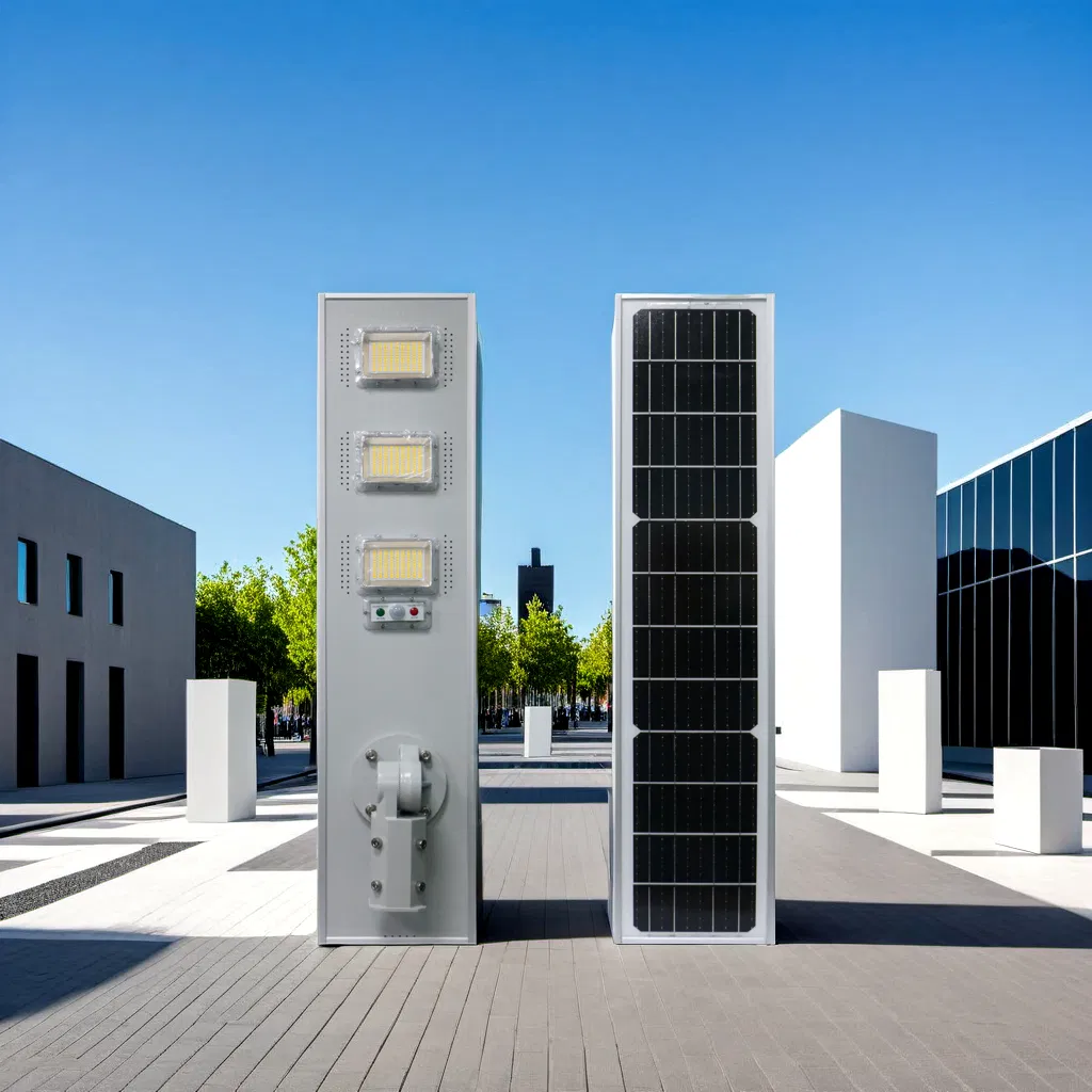 Advanced Solar Street Lighting System with Monocrystalline Efficiency