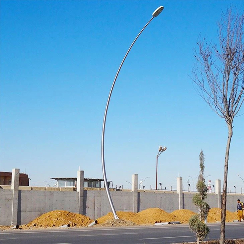 Robust Hot DIP Galvanized Lighting Pole with Custom Size Flange