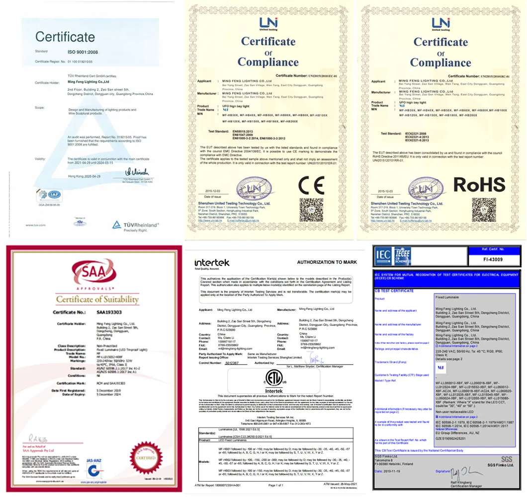 Certifications