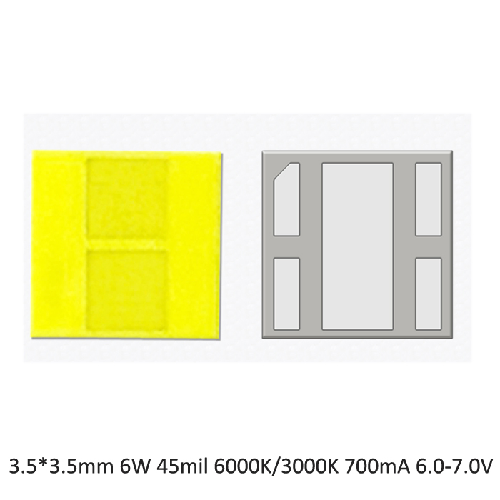 High Lumen 600lm 6W Csp 3535 SMD LED Chip