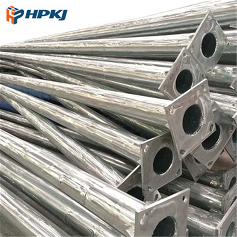 Hepu 6m/8m/9m/12m Hot DIP Galvanized Solar Power Energy Control System Q235 Steel Street Light Lighting Pole