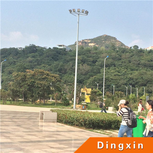 Conical High Mast Tower with LED Flood Light