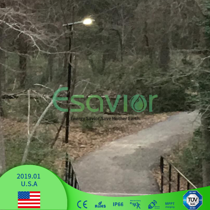 12.8V 6ah LiFePO4 Lithium Battery 10W All in One Solar LED Lamp Outdoor Road LED Solar Powered Street Light