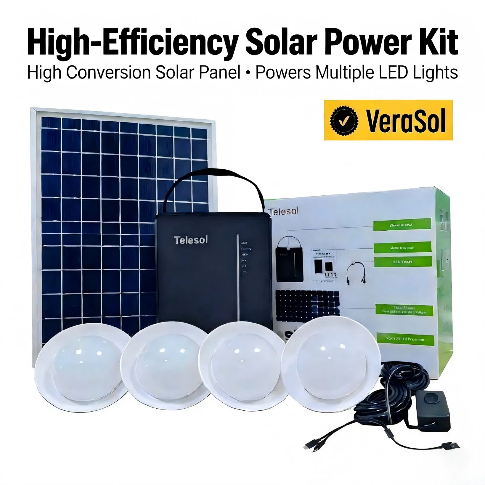 Government/Un/Ngo/Donation Project Solar Home Lighting Power System 4lights