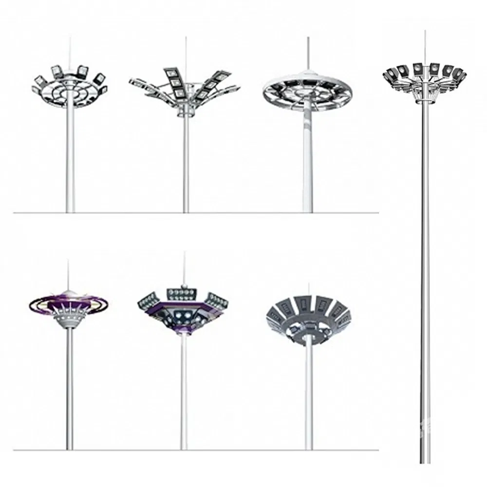 Solar/LED/ High/Mast Light/Lighting/Lamp Round/Conical Polygonal Octagon Q235/345 Hot/DIP/Galvanized Steel Street Light Pole