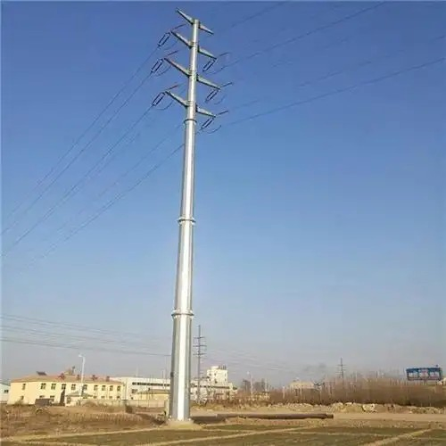 Hot DIP Galvanized 12 Meters Street Lighting Pole Single Arm Street Lamp Pole