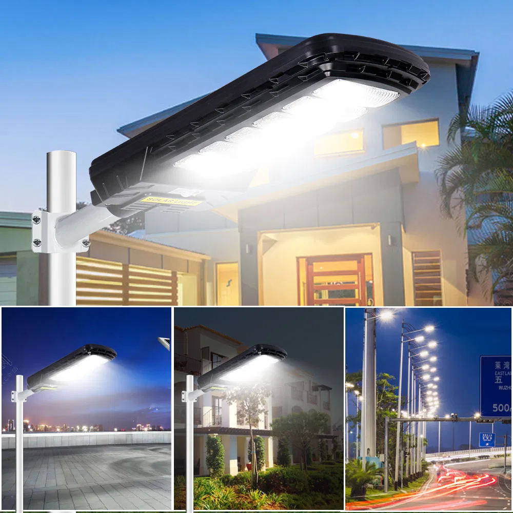 ABS Plastic IP65 Waterproof Outdoor Double 50W All in One LED Solar Street Light