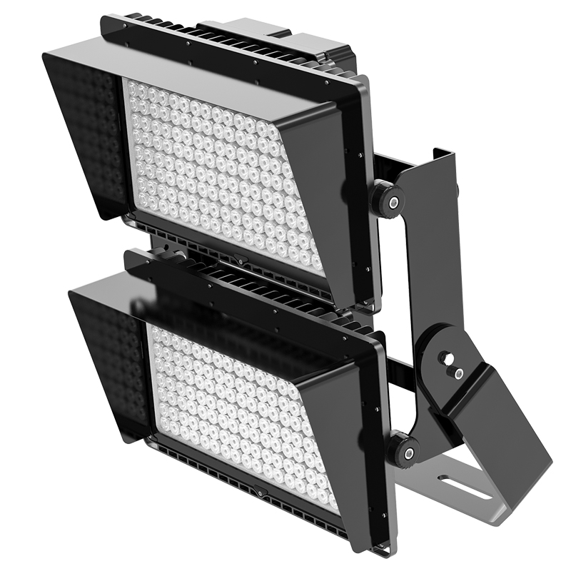 IP66 150lm/W Asymmetric Angle Dimmable 800W LED Flood Light Outdoor Stadium Football Field Flood High Mast Luminaire