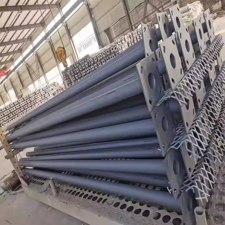 Cast Iron Hot DIP Galvanized Steel Pole 3m 4m 5m 6m 7m 8m 9m 10m 12m Outdoor Lamp Street Light Pole Street Lighting Poles