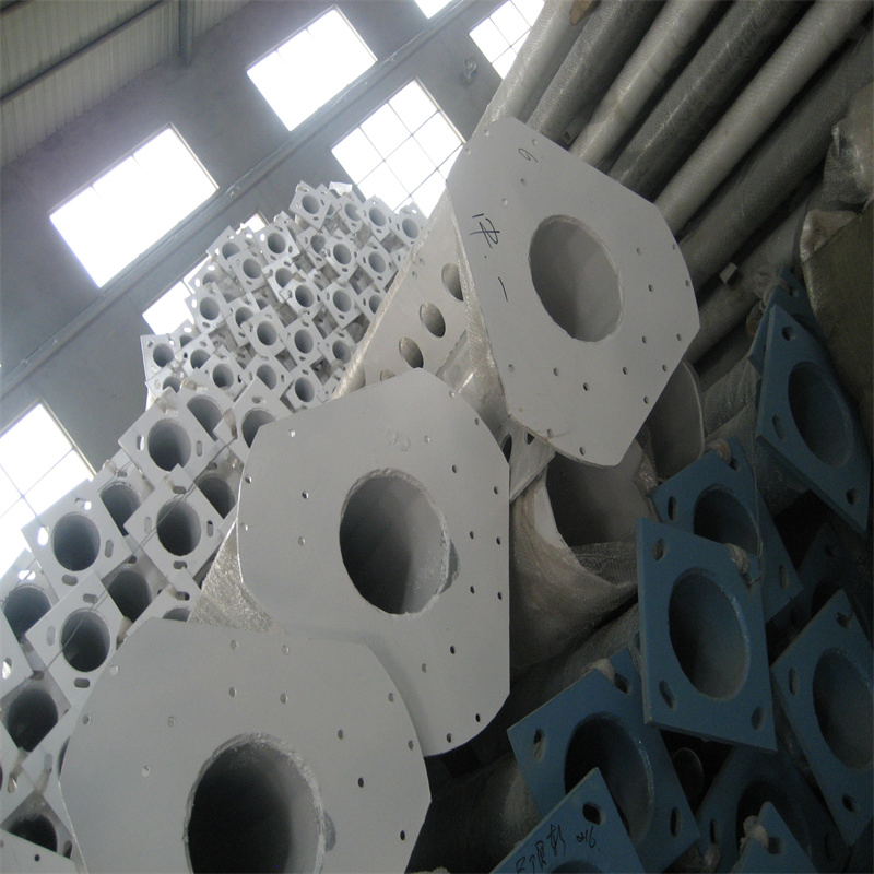 Polygonal LED High Mast Tower with Metal Halide Lamp