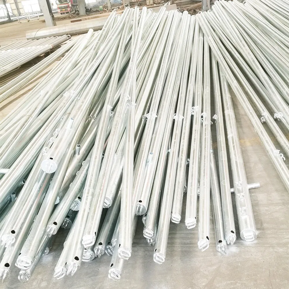 Galvanized Steel Octagonal Round High Mast Electric Power Monopole Transmission Tower