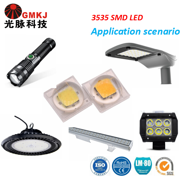 New Type High Lumen 3000K 5000K 6000K 8000K White High Power SMD 3535 LED Chip 3W for Outdoor Lightiing