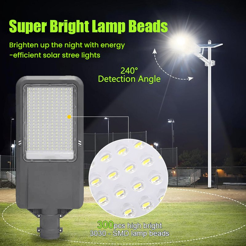 200W 300W Waterproof Outdoor IP65 Solar Street Light Charge Controller MPPT