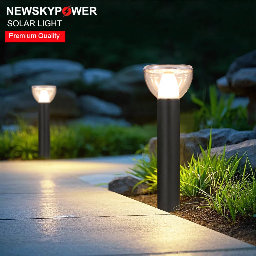 Energy Saving Solar Powered Waterproof Plastic LED Solar Light for Garden Decoration