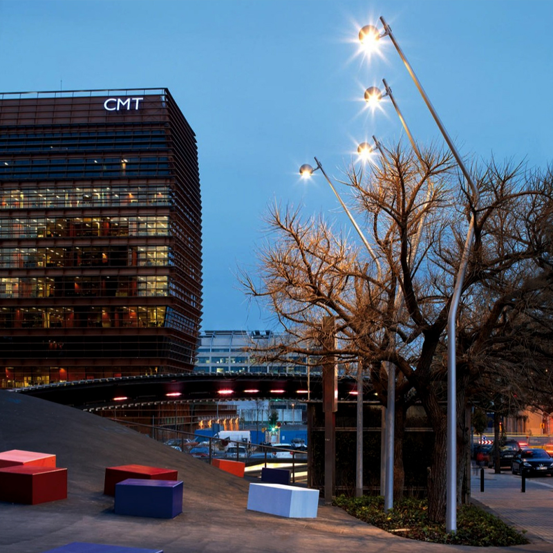 Robust Hot DIP Galvanized Lighting Pole with Custom Size Flange