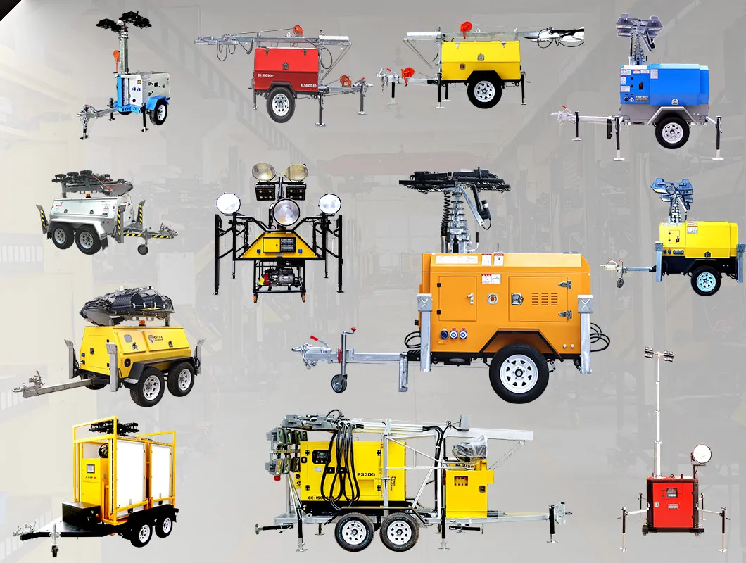 9m Manual Mast Mobile Ligthing Tower