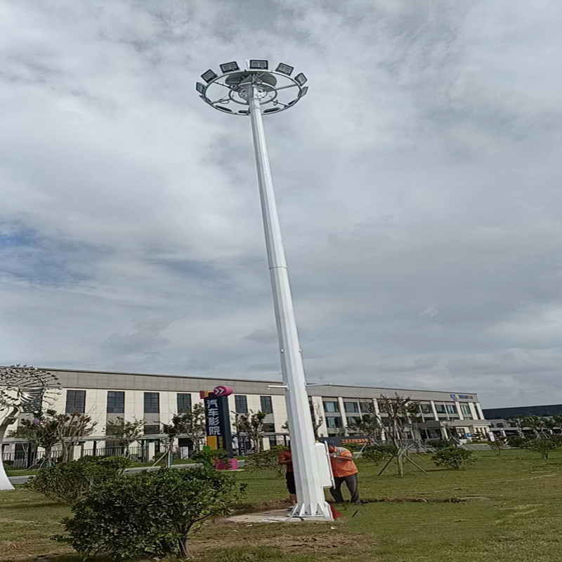 18m Stadium High Mast Light Pole Tower with Lifting System