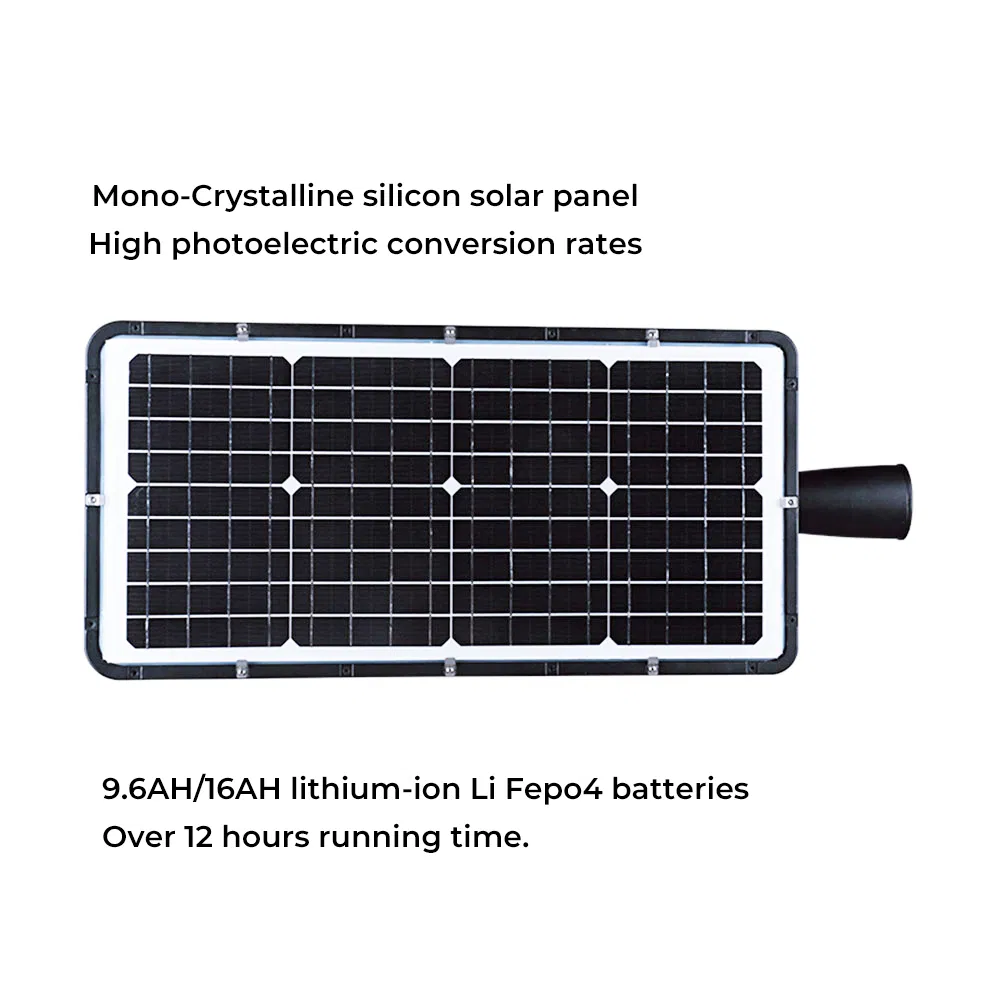 Solar Street LED Luminaire Outdoor IP66 Waterproof 3000lm 192 LED Solar Street Light with Motion Sensor Dusk to Dawn for Road Side Stadium