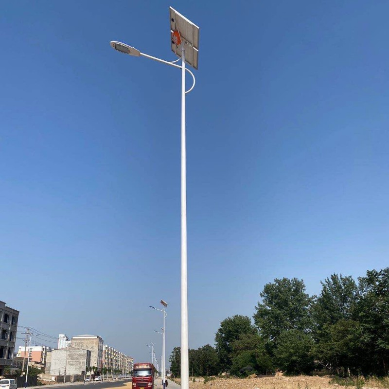Hot DIP Galvanized Q235 Steel Street Lighting Pole Parking Lot Light Pole