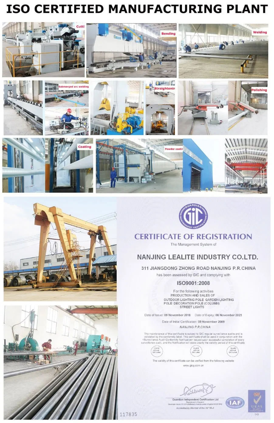 Galvanized Pole Detail 4