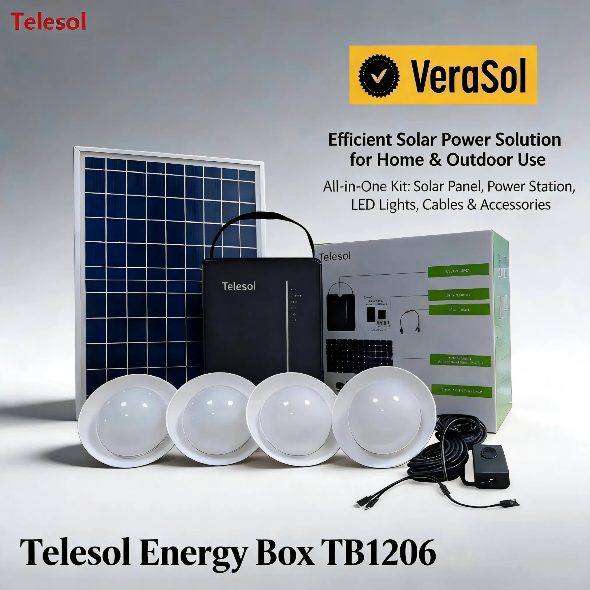 Lighting Global Solar Home Lighting System 6ah Battery 4lights Un/Ngo/Government Project