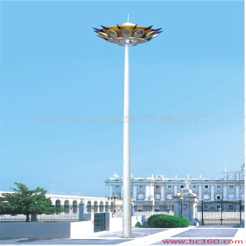 LED High Mast Tower with Round Shape