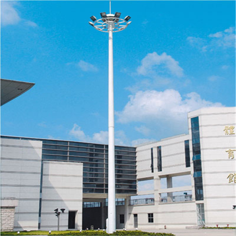 Conical High Mast Tower with LED Flood Light
