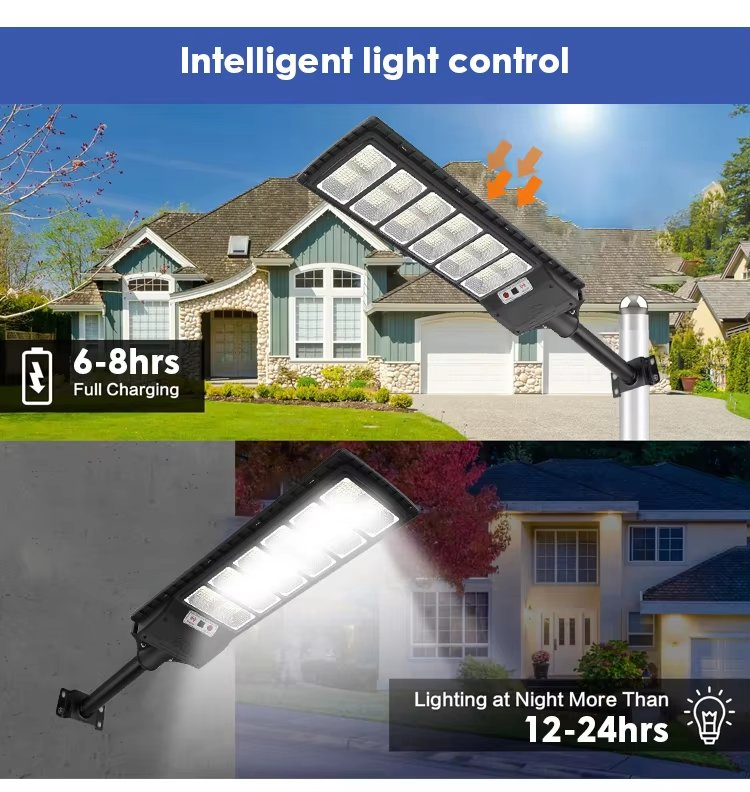 Solar Powered Street Light LiFePO4 Deep Cycle Battery Solar Light for Outdoor Long-Term Use