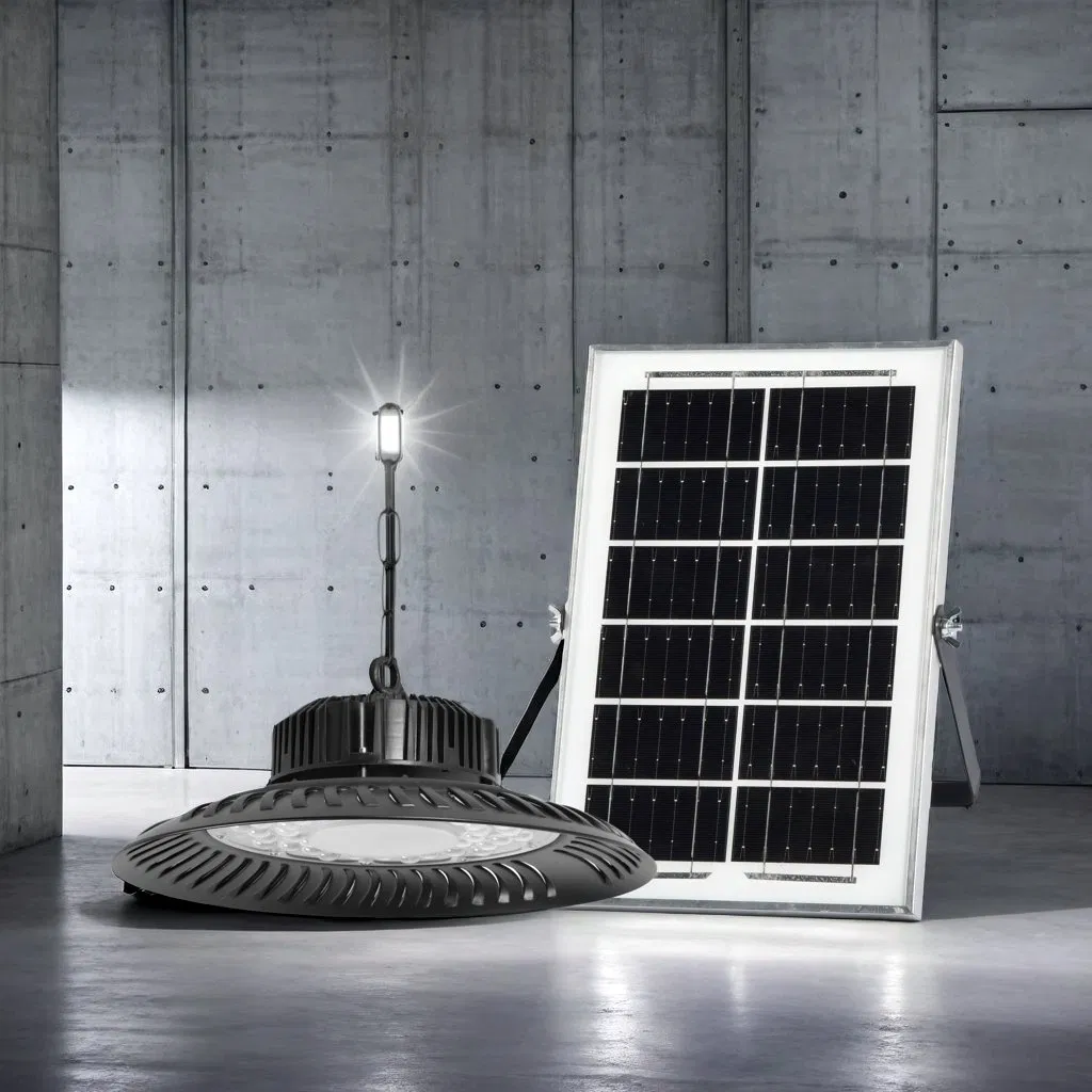 LED High Bay Light Solar Hanging Lights for Gardens and Corridors