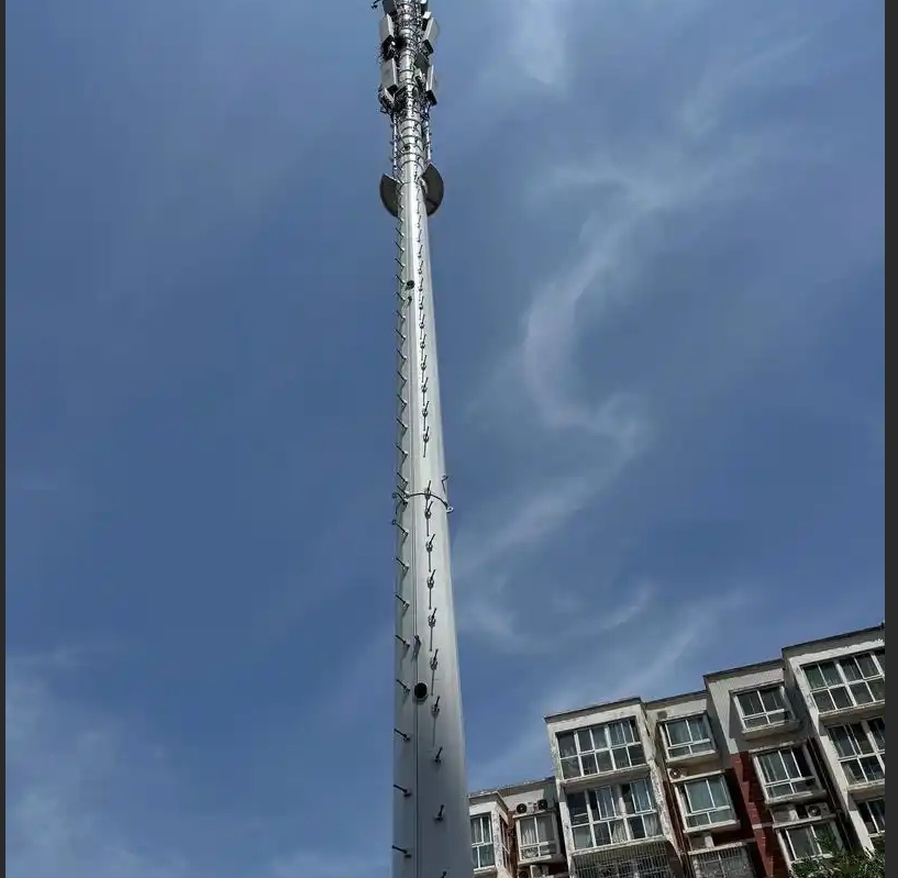 China 6m 8m 10m 12m Galvanized Steel Monopole Telecom Cell Truss Tower for Power Transmission or Telecommunication Price for Sale